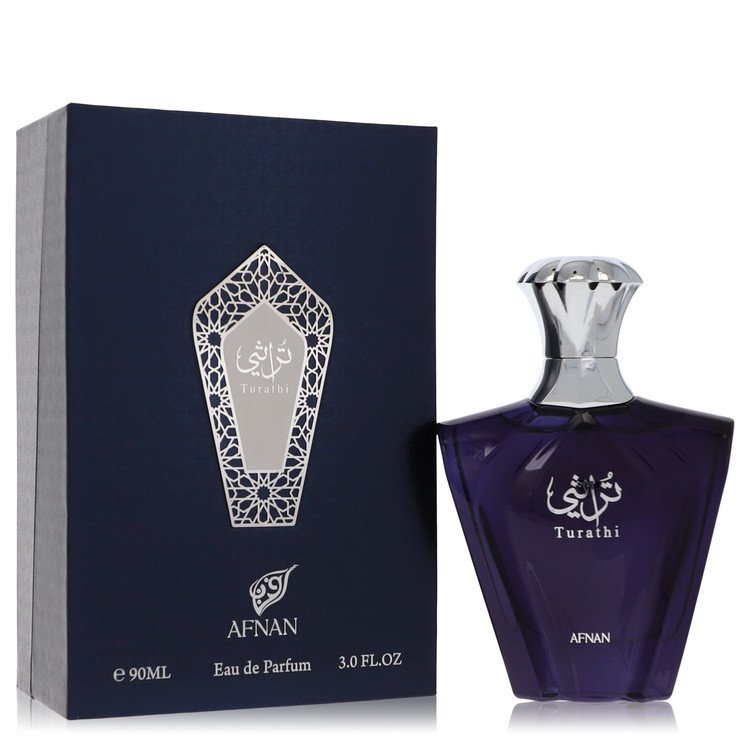 Afnan Turathi Blue Eau De Parfum Spray By Afnan 3 oz