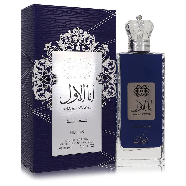 Ana Al Awwal Blue Eau De Parfum Spray By Nusuk 3.4 oz