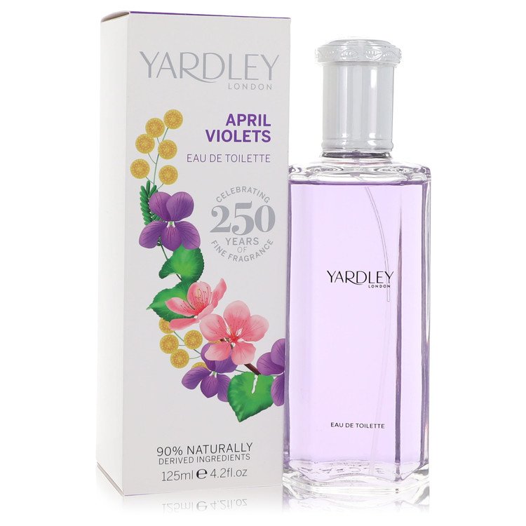 April Violets Eau De Toilette Spray By Yardley London 4.2 oz