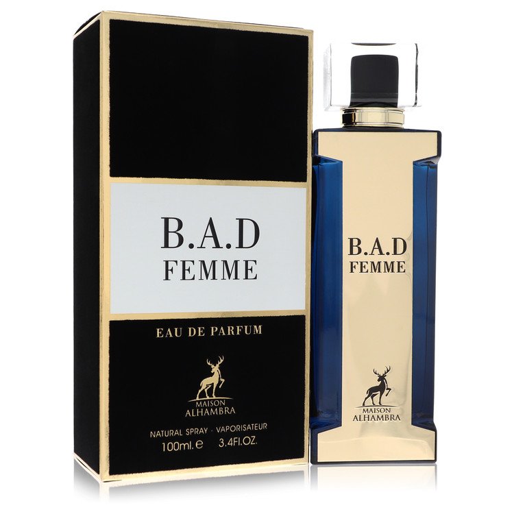 B.a.d Femme Eau De Parfum Spray By Maison Alhambra 3.4 oz