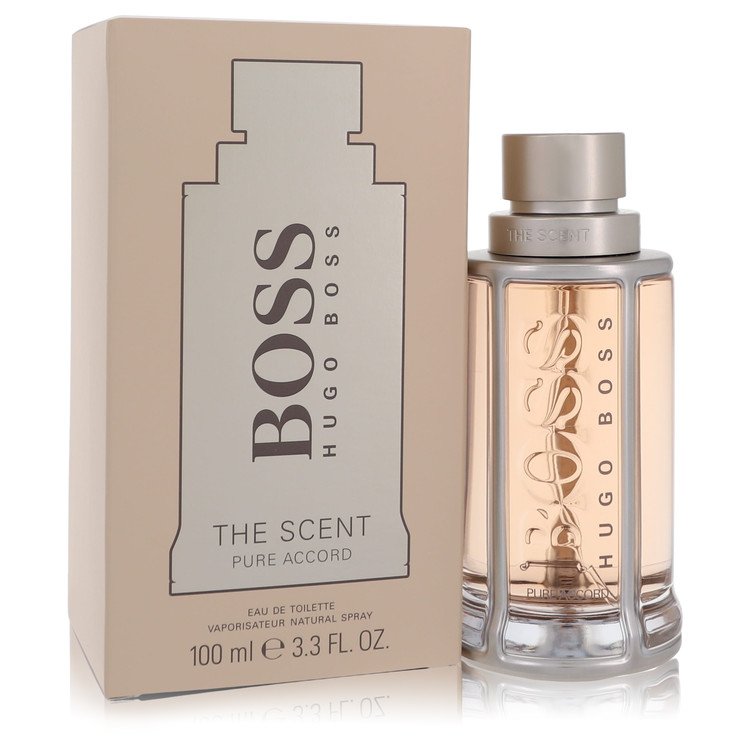 Boss The Scent Pure Accord Eau De Toilette Spray By Hugo Boss 3.3 oz