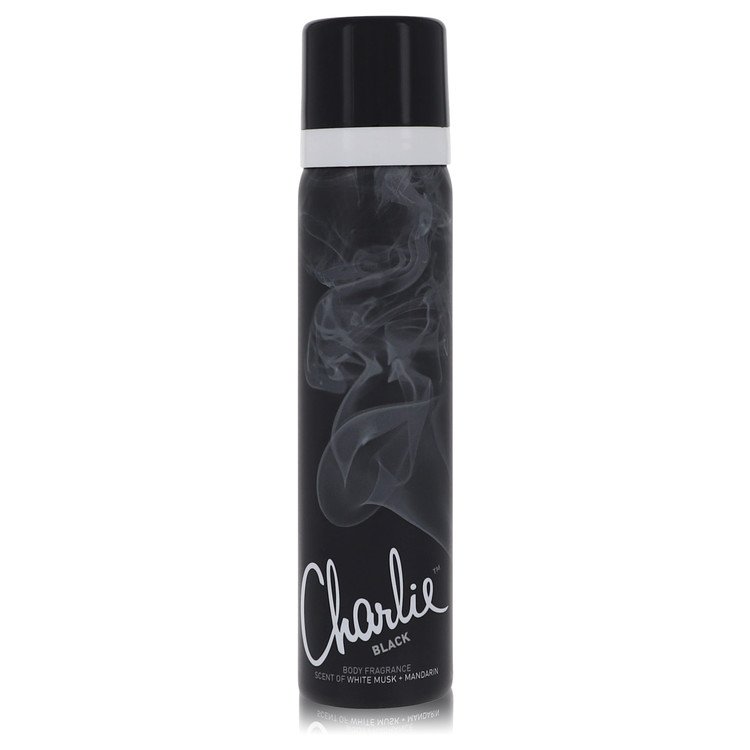 Charlie Black Body Fragrance Spray By Revlon 2.5 oz