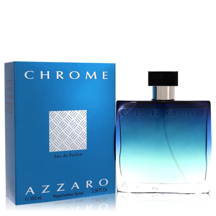 Chrome Eau De Parfum Spray By Azzaro 3.4 oz