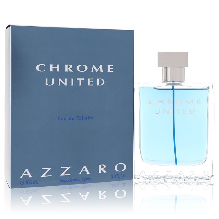 Chrome United Eau De Toilette Spray By Azzaro 3.4 oz