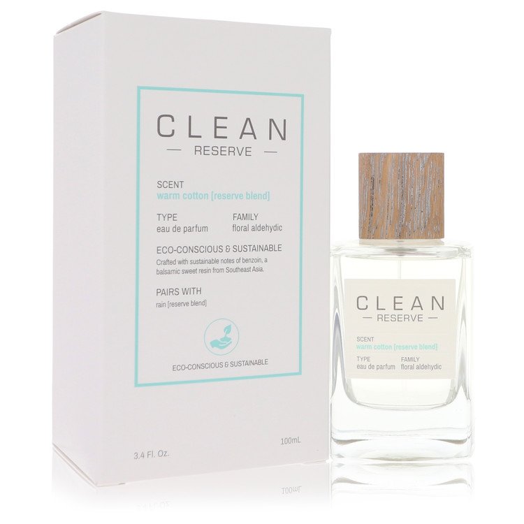 Clean Reserve Warm Cotton Eau De Parfum Spray By Clean 3.4 oz