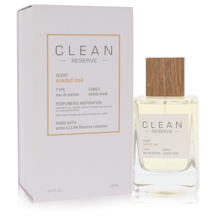Clean Sueded Oud Eau De Parfum Spray By Clean 3.4 oz