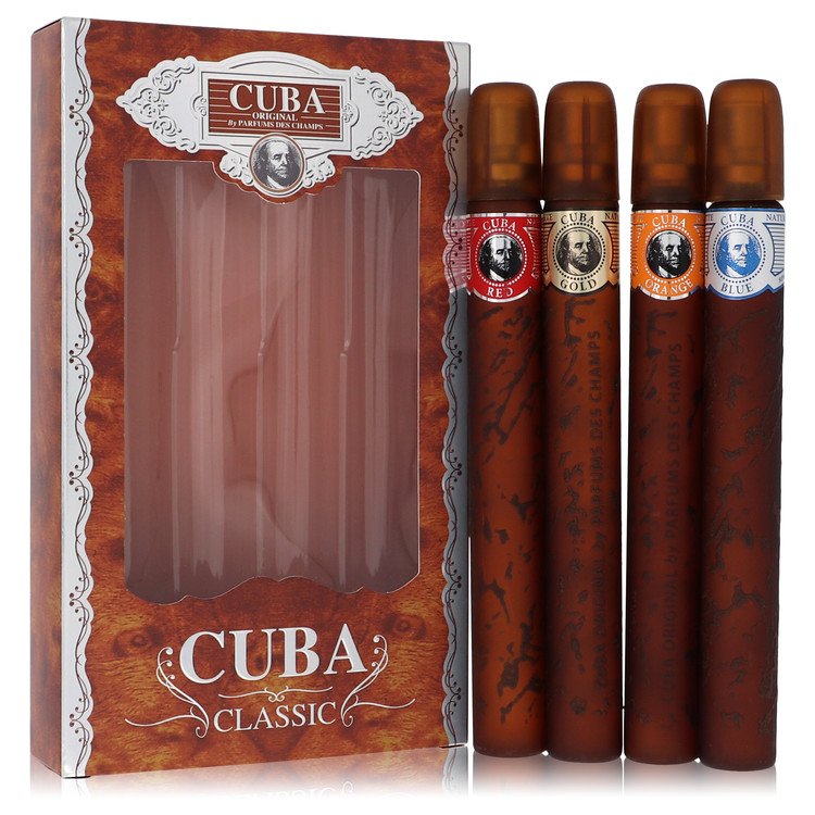 Cuba Red Gift Set By Fragluxe Cuba Variety Set includes All Four 1.15 oz