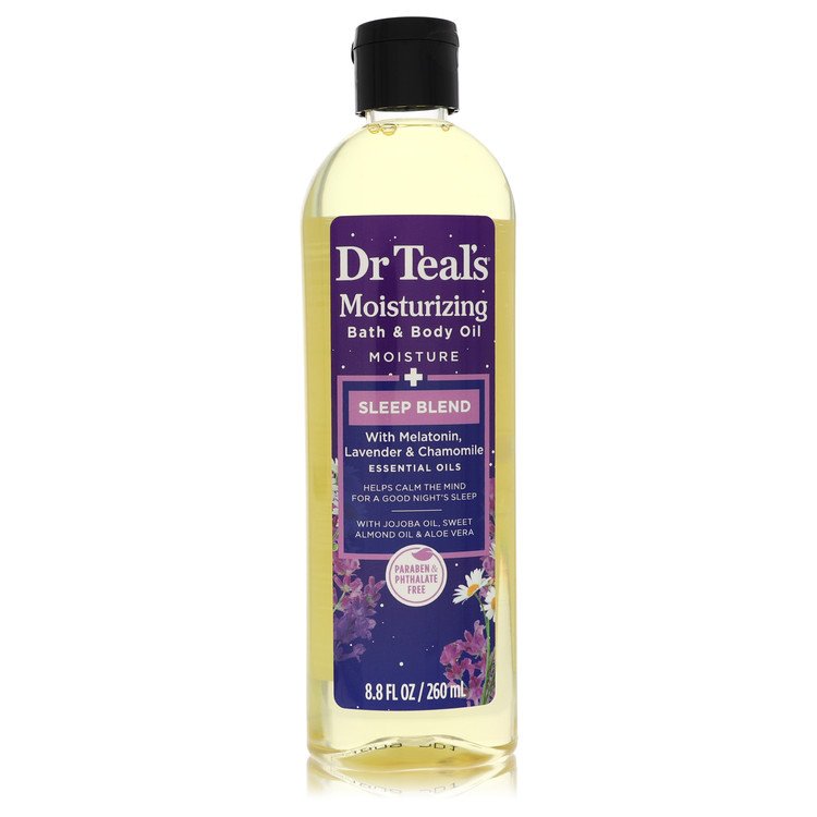 Dr Teal's Moisturizing Bath & Body Oil Sleep Blend Bath & Body Oil with Melatonin, Lavender & Chamomile By Dr Teal's 8.8 oz