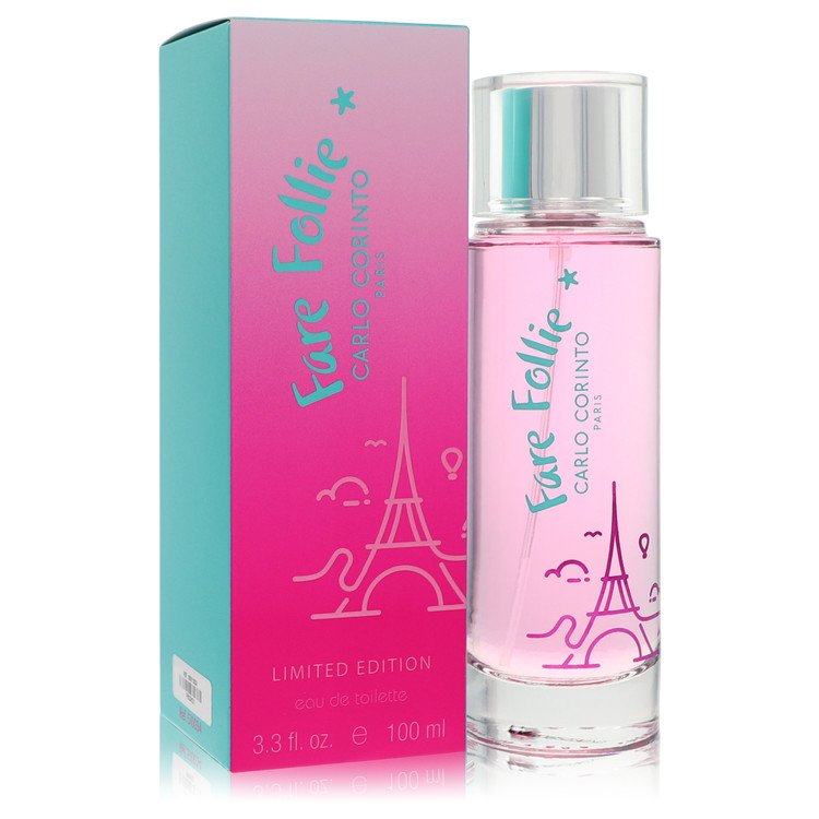 Fare Follie Eau De Toilette Spray (Limited Edition) By Carlo Corinto 3.3 oz