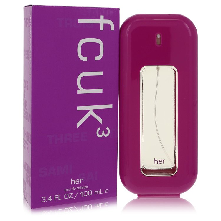 Fcuk 3 Eau De Toilette Spray By French Connection 3.4 oz