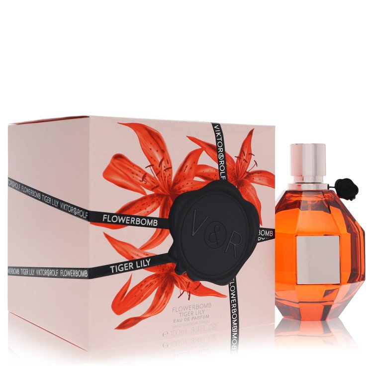 Flowerbomb Tiger Lily Eau De Parfum Spray By Viktor & Rolf 3.4 oz