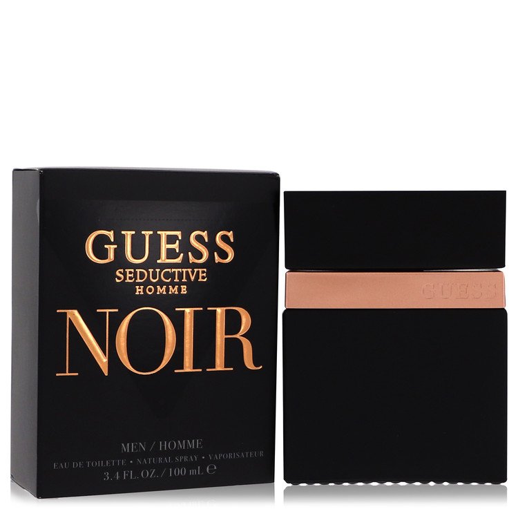 Guess Seductive Homme Noir Eau De Toilette Spray By Guess 3.4 oz