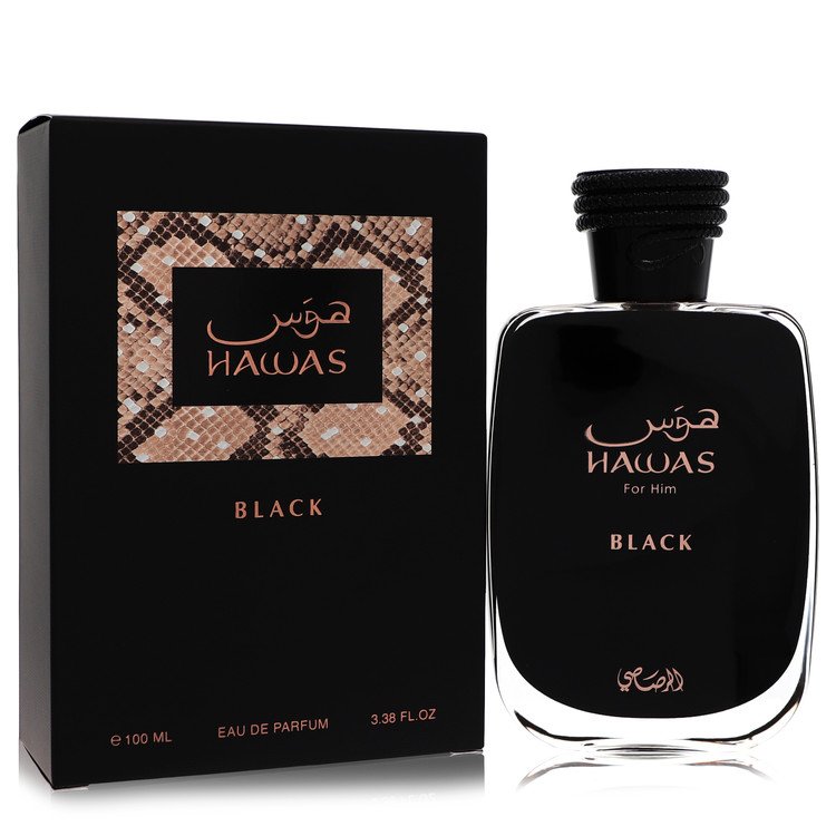 Hawas Black Eau De Parfum Spray By Rasasi 3.3 oz