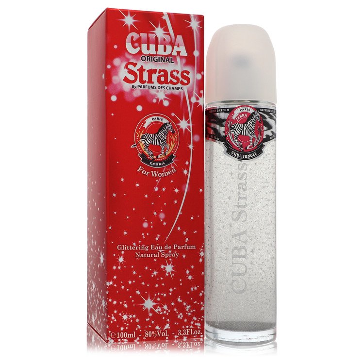 Cuba Strass Zebra Eau De Parfum Spray By Fragluxe 3.4 oz
