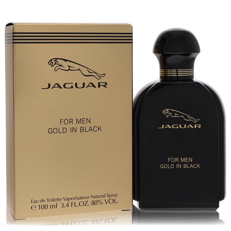 Jaguar Gold In Black Eau De Toilette Spray By Jaguar 3.4 oz