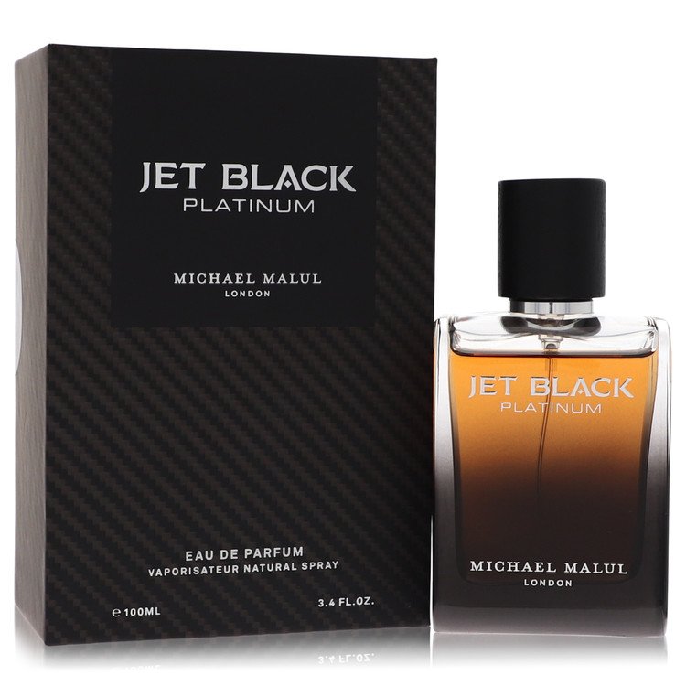 Jet Black Platinum Eau De Parfum Spray By Michael Malul 3.4 oz