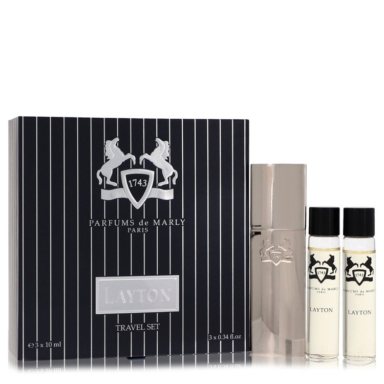 Layton Royal Essence Three Eau De Parfum Sprays Travel Set By Parfums De Marly 3 x 0.34 oz