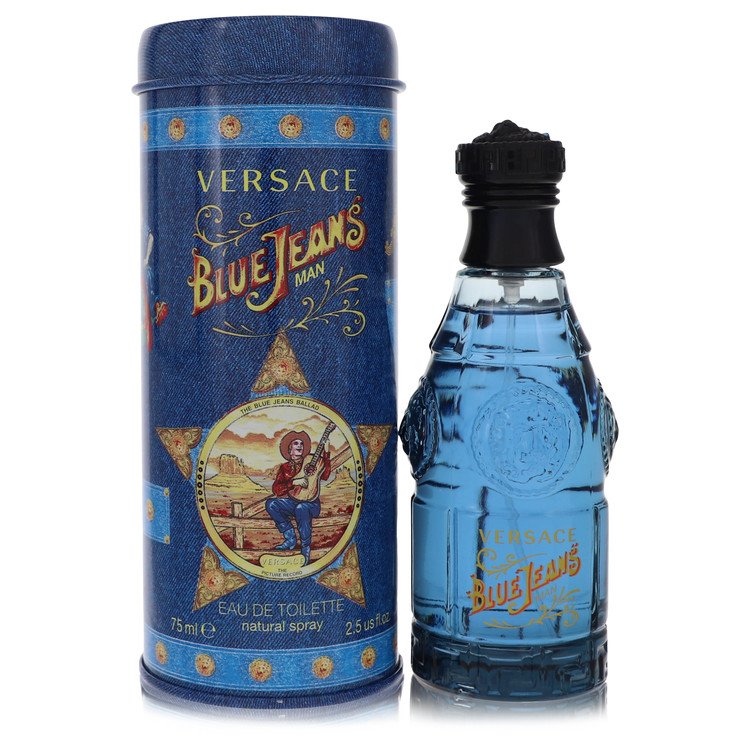 Blue Jeans Eau De Toilette Spray (New Packaging) By Versace 2.5 oz