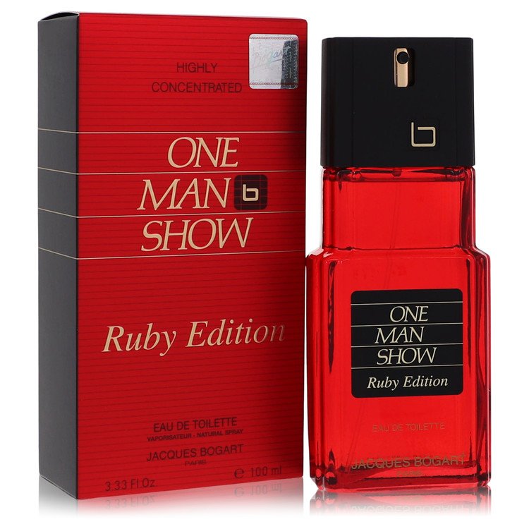 One Man Show Ruby Eau De Toilette Spray By Jacques Bogart 3.3 oz