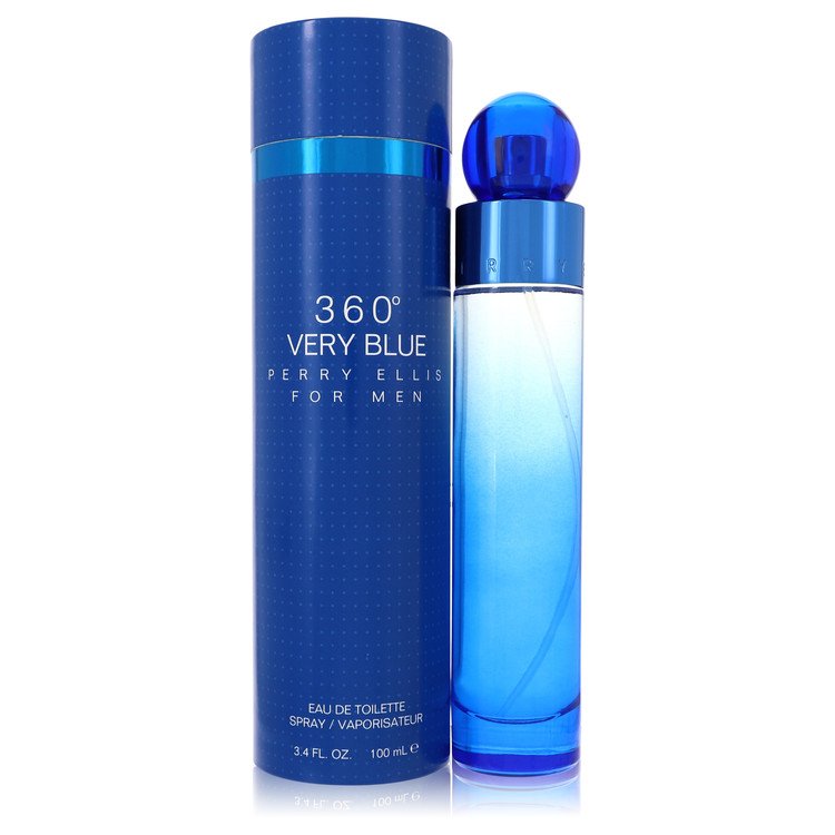 Perry Ellis 360 Very Blue Eau De Toilette Spray By Perry Ellis 3.4 oz