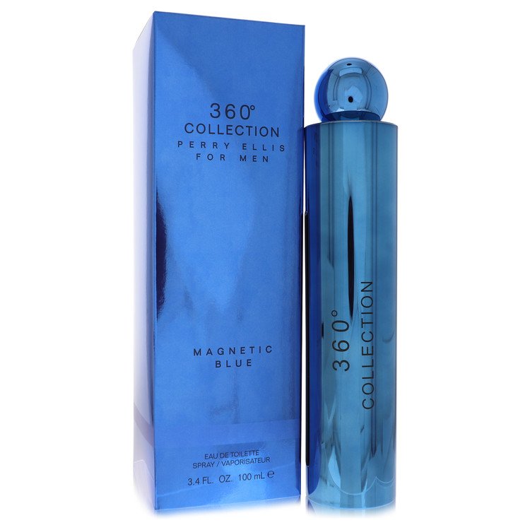 Perry Ellis 360 Collection Magnetic Blue Eau De Toilette Spray By Perry Ellis 3.4 oz