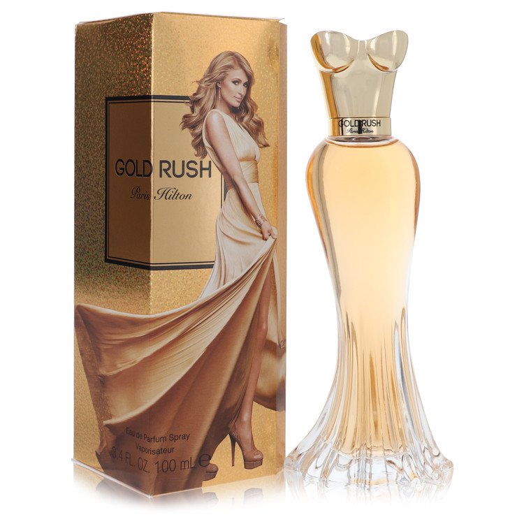 Gold Rush Eau De Parfum Spray By Paris Hilton 3.4 oz