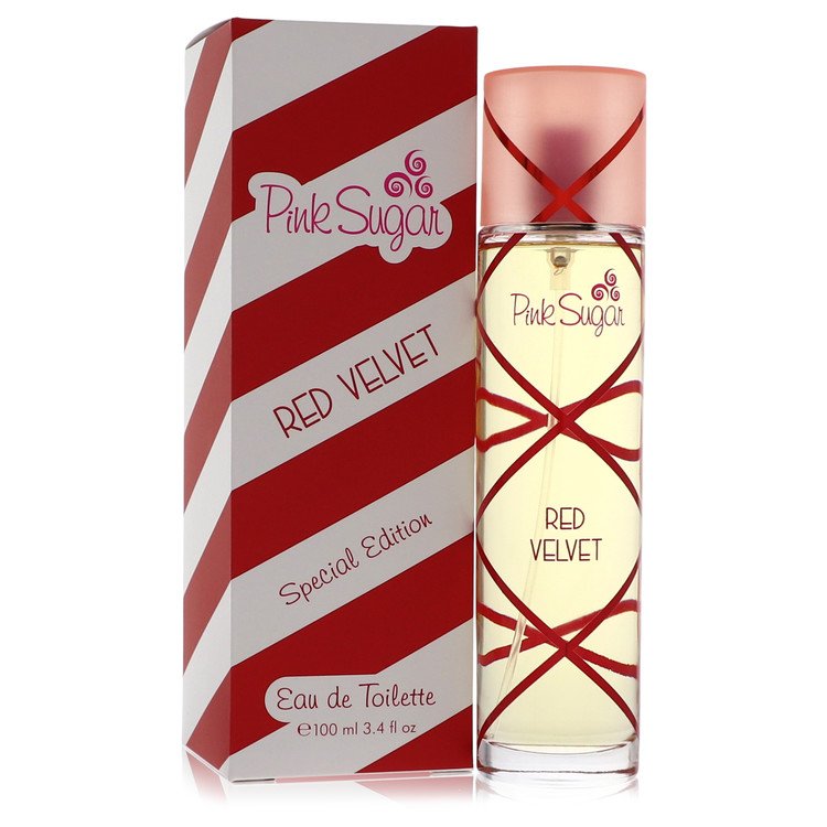 Pink Sugar Red Velvet Eau De Toilette Spray By Aquolina 3.4 oz