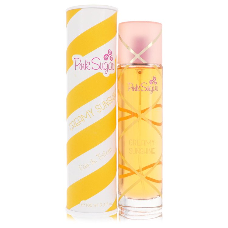 Pink Sugar Creamy Sunshine Eau De Toilette Spray By Aquolina 3.4 oz
