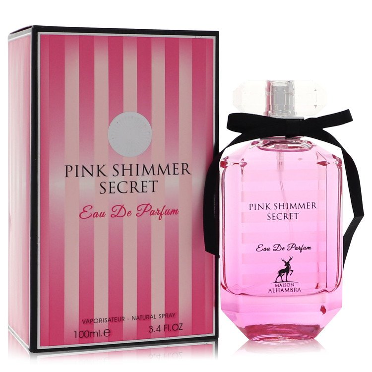 Pink Shimmer Secret Eau De Parfum Spray By Maison Alhambra 3.4 oz