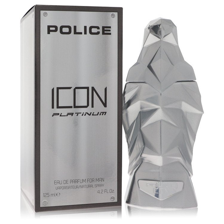 Police Icon Platinum Eau De Parfum Spray By Police Colognes 4.2 oz