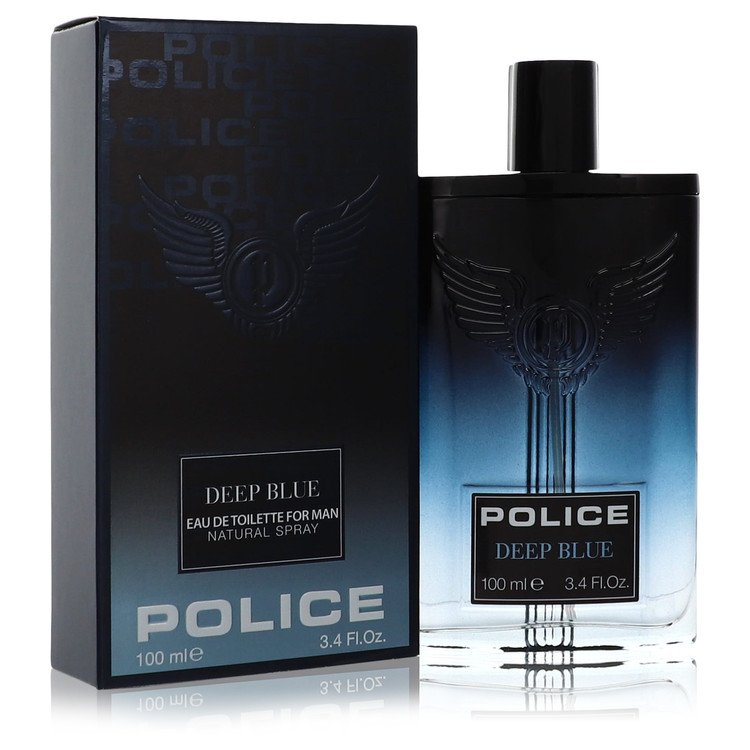 Police Deep Blue Eau De Toilette Spray By Police Colognes 3.4 oz