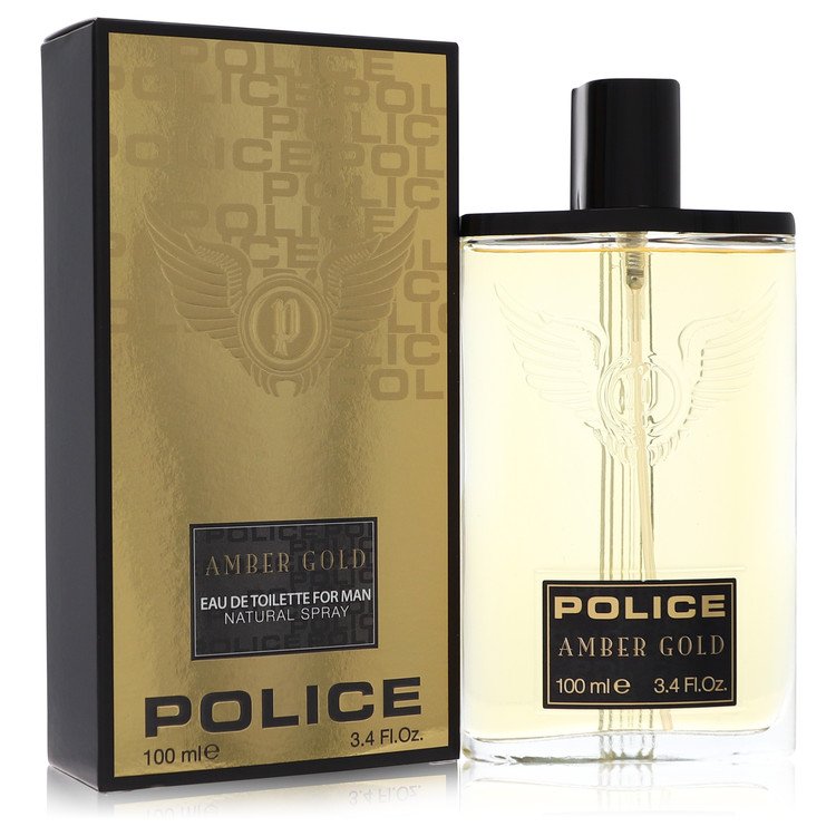 Police Amber Gold Eau De Toilette Spray By Police Colognes 3.4 oz