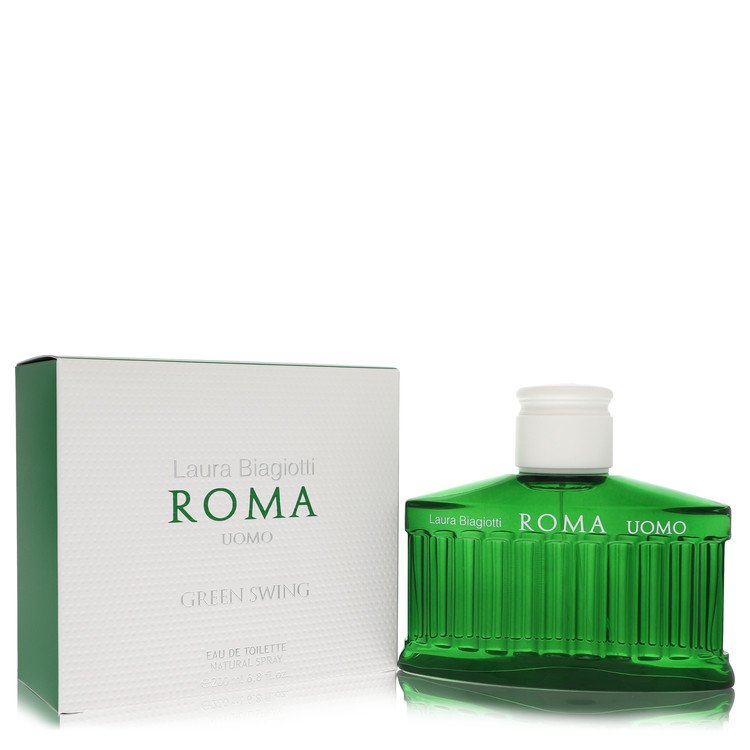 Roma Uomo Green Swing Eau De Toilette Spray By Laura Biagiotti 6.8 oz