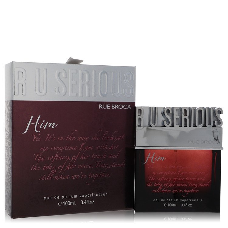 R U Serious Him Eau De Parfum Spray By Rue Broca 3.4 oz