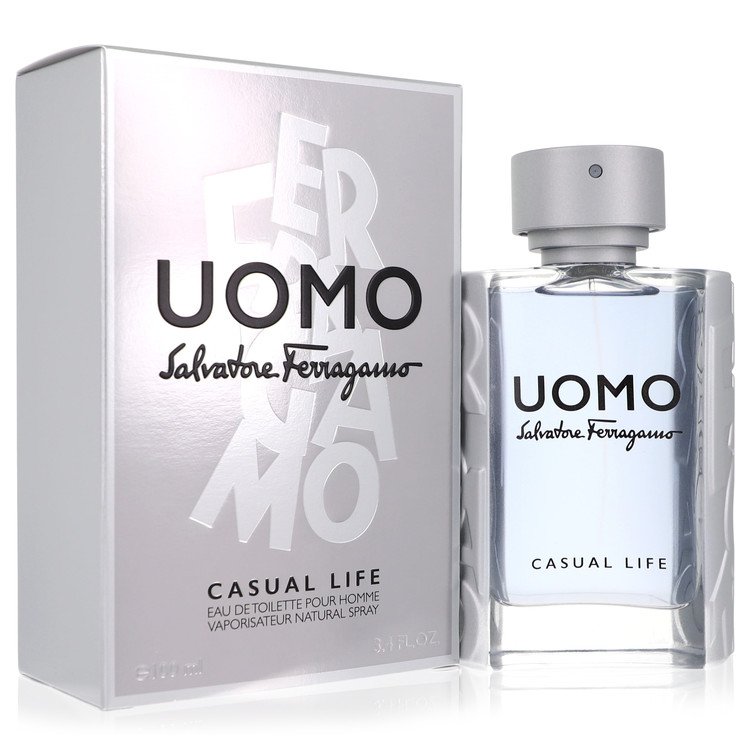Salvatore Ferragamo Uomo Casual Life Eau De Toilette Spray By Salvatore Ferragamo 3.4 oz