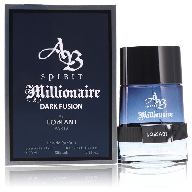 Spirit Millionaire Dark Fusion Eau De Parfum Spray By Lomani 3.3 oz