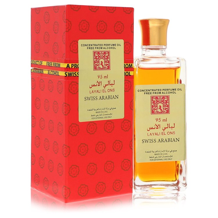 Swiss Arabian Layali El Ons Concentrated Perfume Oil Free From Alcohol By Swiss Arabian 3.21 oz
