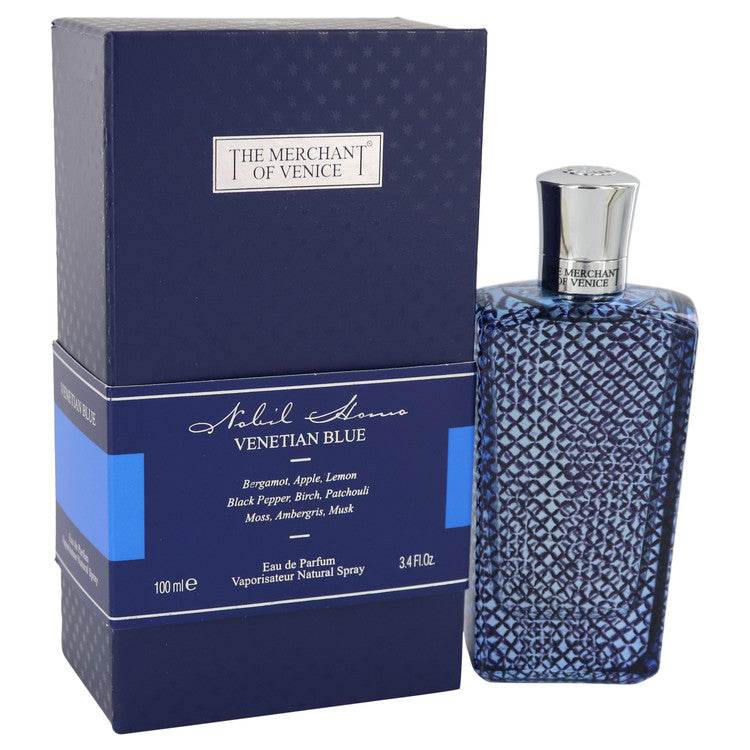 Venetian Blue Eau De Parfum Spray By The Merchant of Venice 3.4 oz