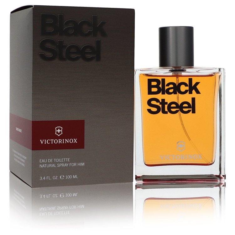 Victorinox Black Steel Eau De Toilette Spray By Victorinox 3.4 oz