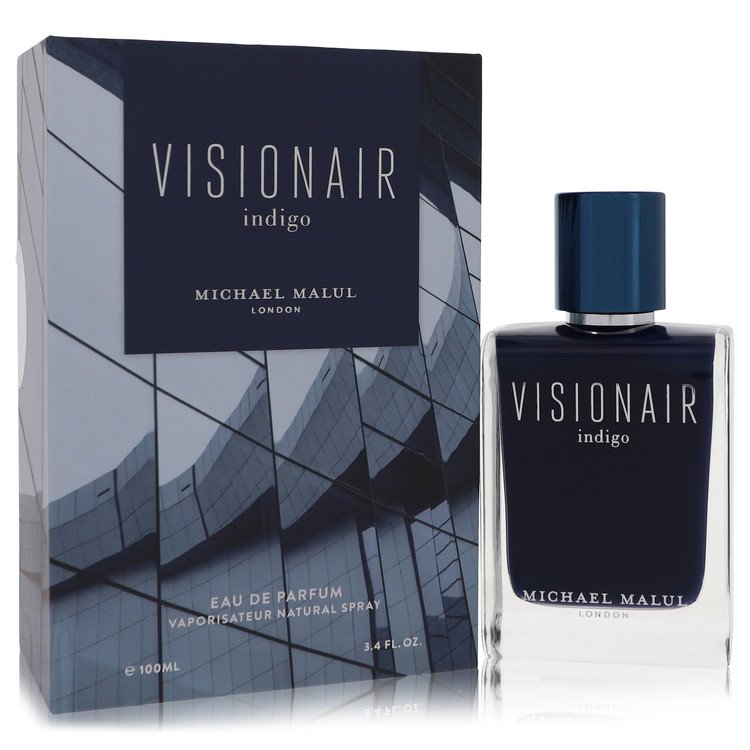 Visionair Indigo Eau De Parfum Spray By Michael Malul 3.4 oz