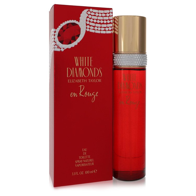 White Diamonds En Rouge Eau De Toilette Spray By Elizabeth Taylor 3.3 oz