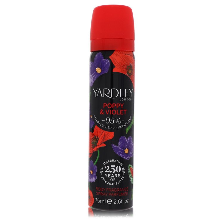 Yardley Poppy & Violet Body Fragrance Spray By Yardley London 2.6 oz