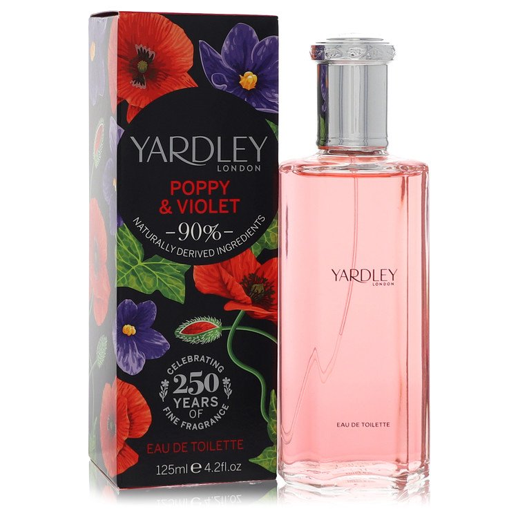Yardley Poppy & Violet Eau De Toilette Spray By Yardley London 4.2 oz