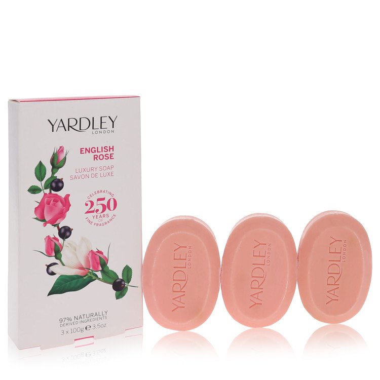 English Rose Yardley 3 x 3.5 oz Luxury Soap By Yardley London 3.5 oz
