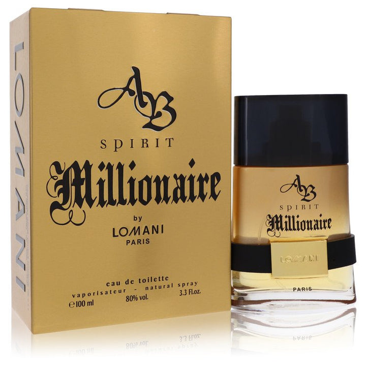 Spirit Millionaire Eau De Toilette Spray By Lomani 3.3 oz