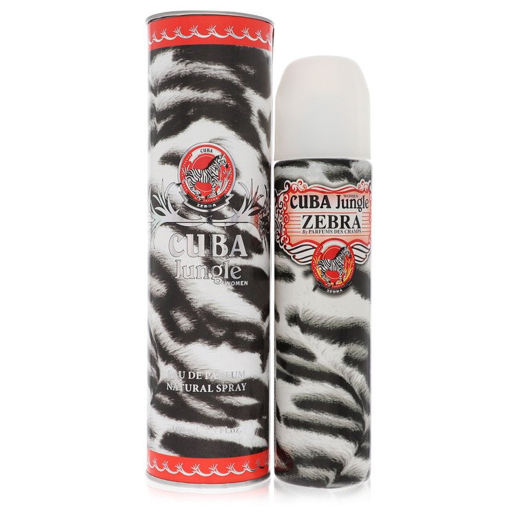 Cuba Jungle Zebra Eau De Parfum Spray By Fragluxe 1.15 oz