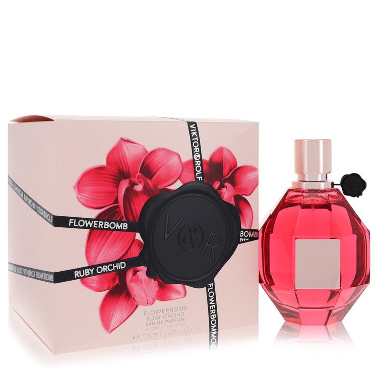 Flowerbomb Ruby Orchid Eau De Parfum Spray By Viktor & Rolf 1 oz
