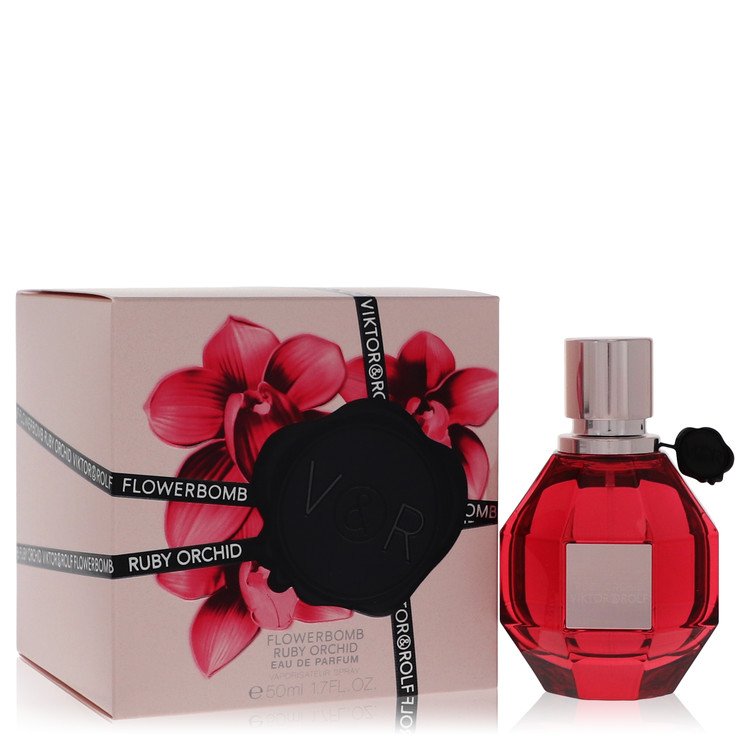 Flowerbomb Ruby Orchid Eau De Parfum Spray By Viktor & Rolf 1 oz