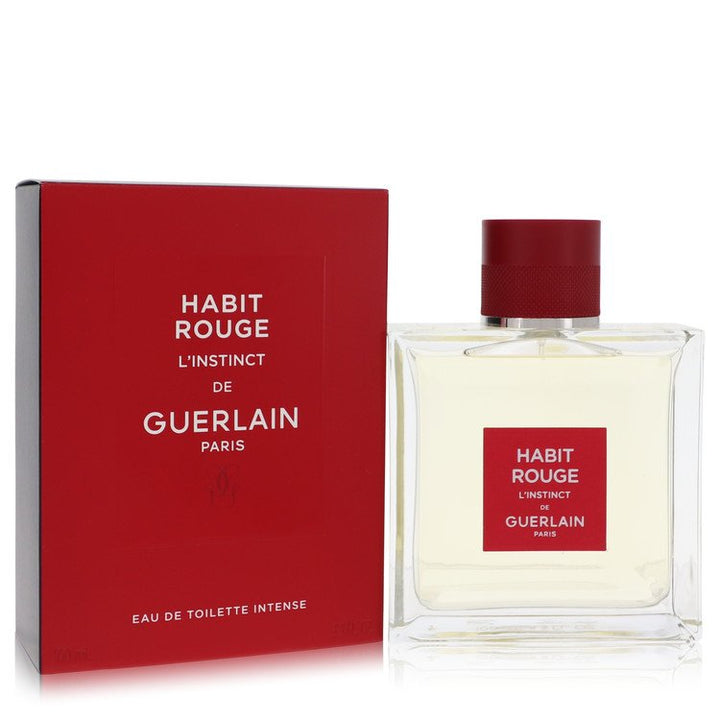 Habit Rouge L'instinct Eau De Toilette Intense Spray By Guerlain 1.6 oz