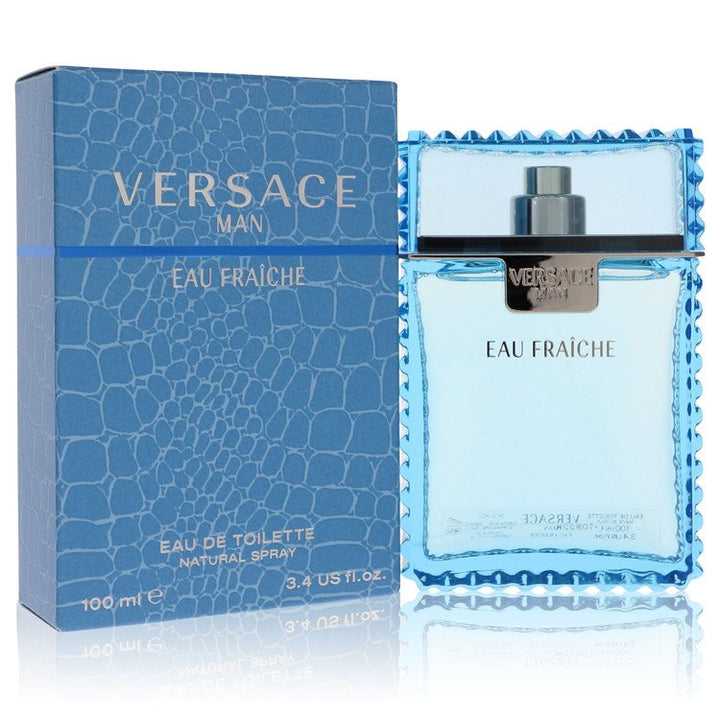 Versace Man Eau Fraiche Eau De Toilette Spray (Blue) By Versace 1 oz